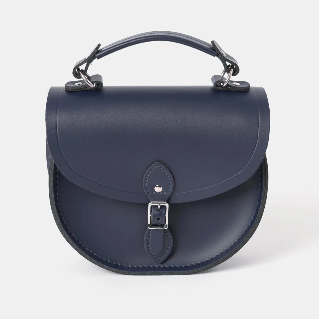 CAMBRIDGE SATCHEL - THE ISLA BAG IN NAVY LEATHER