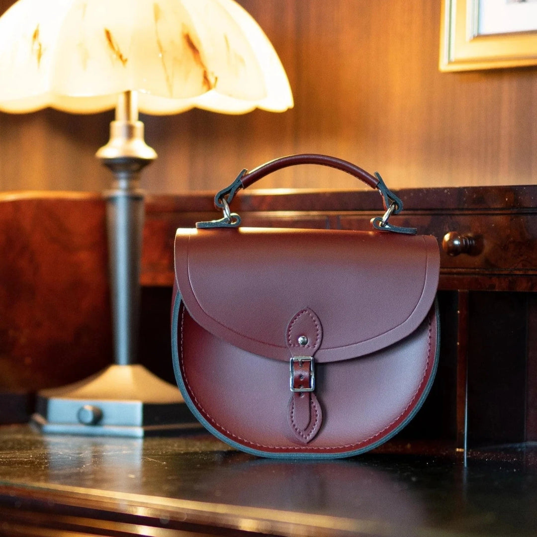 CAMBRIDGE SATCHEL - THE ISLA BAG IN OXBLOOD LEATHER