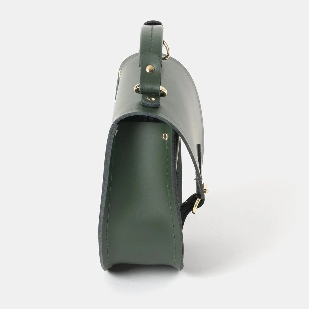 CAMBRIDGE SATCHEL - THE ISLA BAG IN RACING GREEN LEATHER