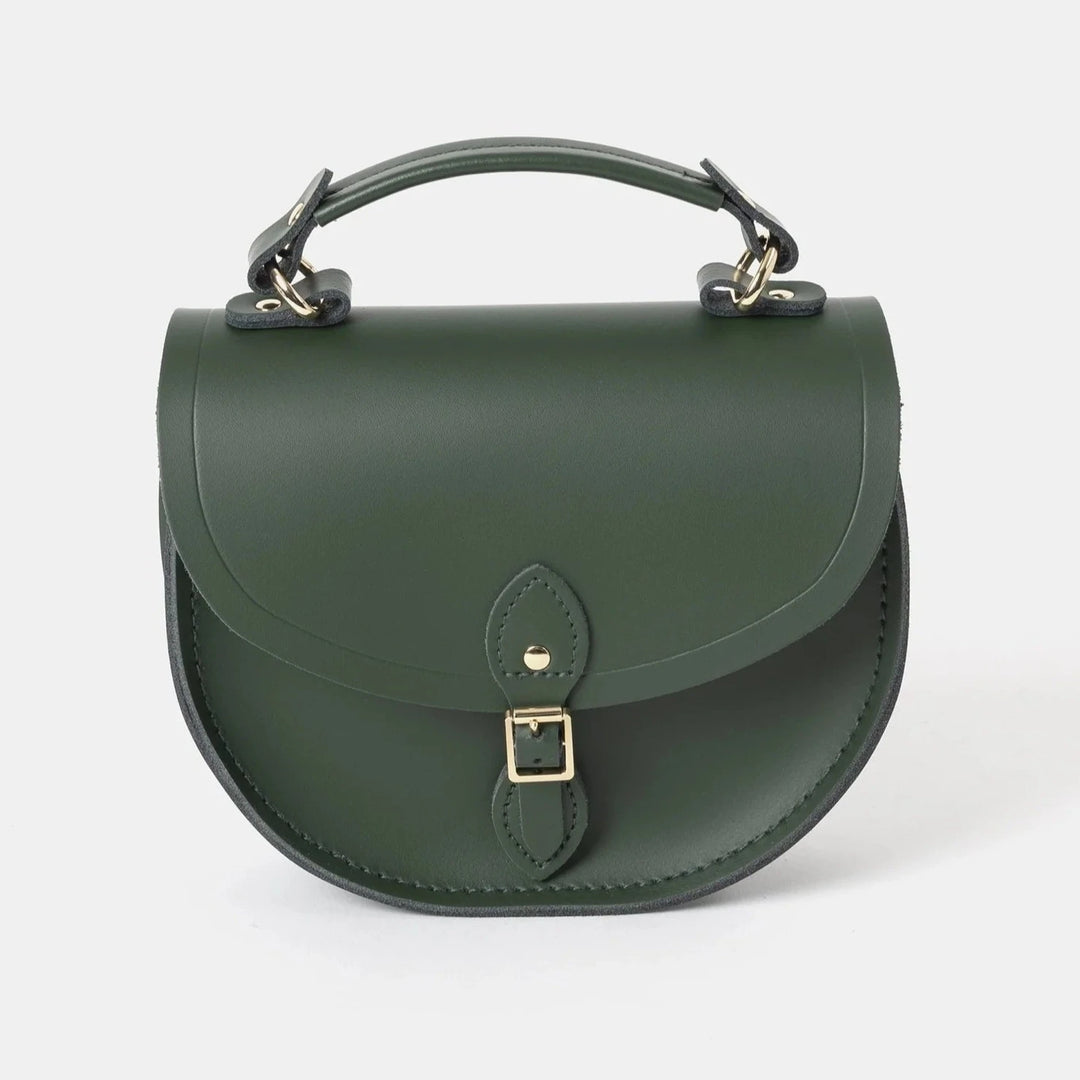 CAMBRIDGE SATCHEL - THE ISLA BAG IN RACING GREEN LEATHER