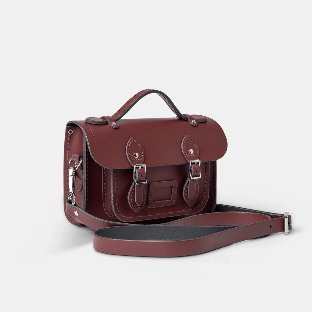 CAMBRIDGE SATCHEL - THE MINI BAG IN OXBLOOD LEATHER