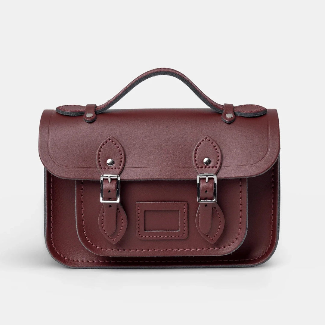 CAMBRIDGE SATCHEL - THE MINI BAG IN OXBLOOD LEATHER