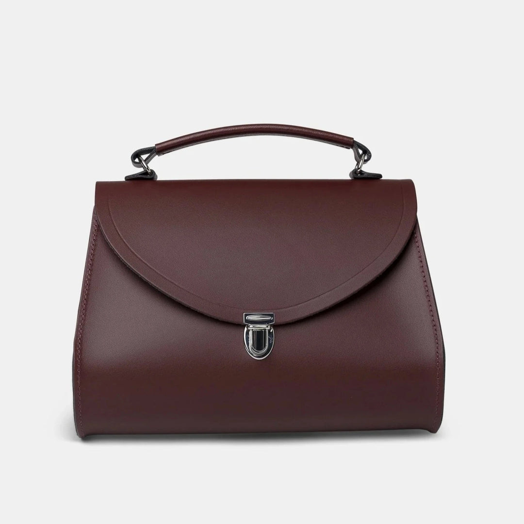 CAMBRIDGE SATCHEL - THE POPPY BAG IN OXBLOOD LEATHER