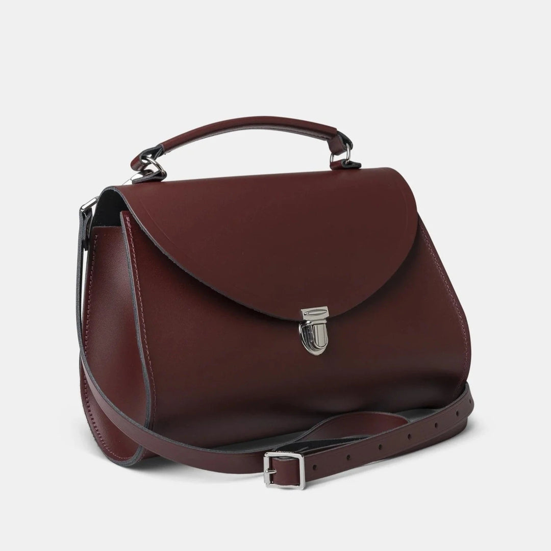 CAMBRIDGE SATCHEL - THE POPPY BAG IN OXBLOOD LEATHER