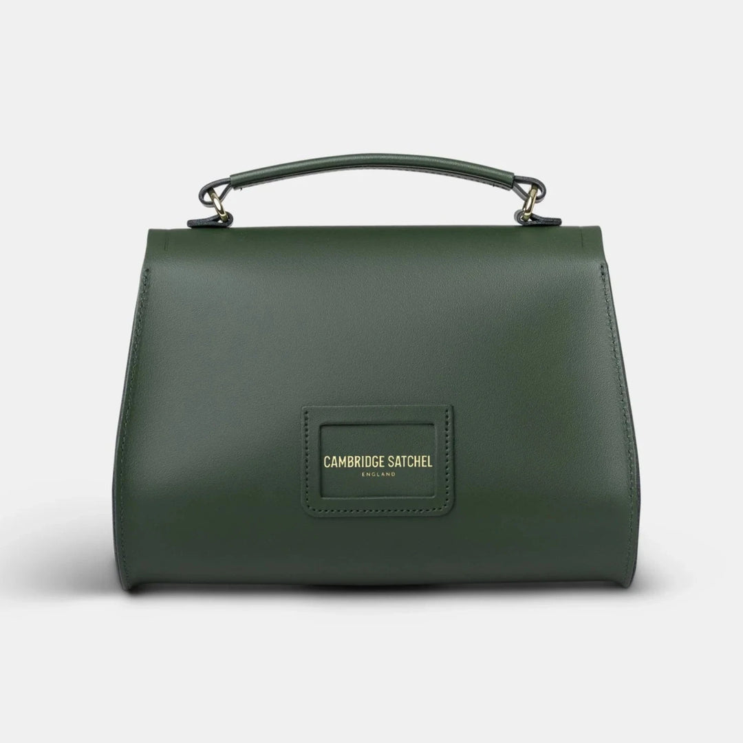 CAMBRIDGE SATCHEL - THE POPPY BAG IN RACING GREEN LEATHER