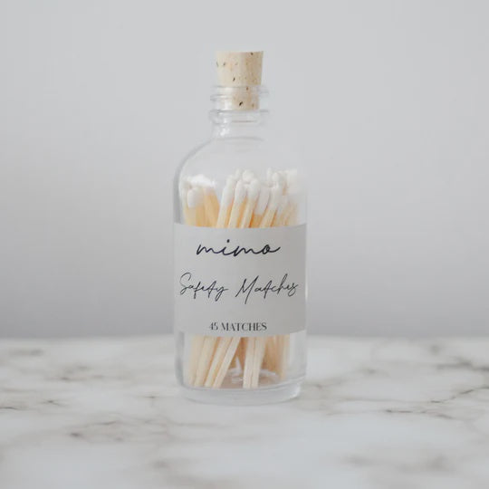 MIMO - SMALL MATCH JAR IN WHITE