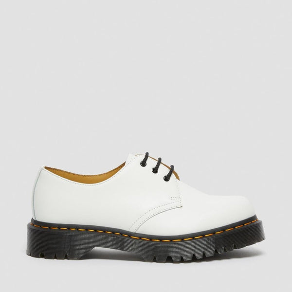 DR. MARTENS - 1461 BEX SMOOTH OXFORD SHOES IN WHITE LEATHER