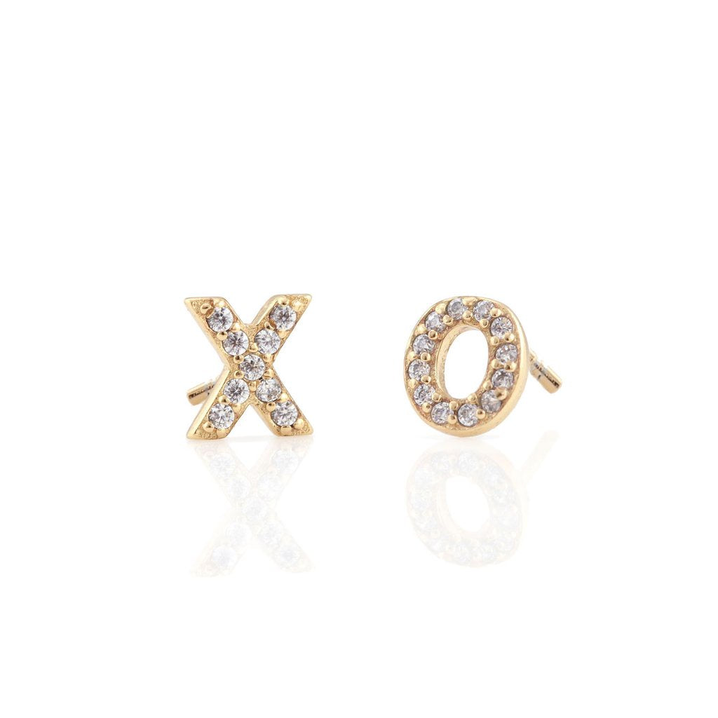 Kris Nations Lock & Key Stud Earrings