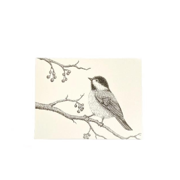 SVC STUDIOS  - CHICKADEE GREETING CARD