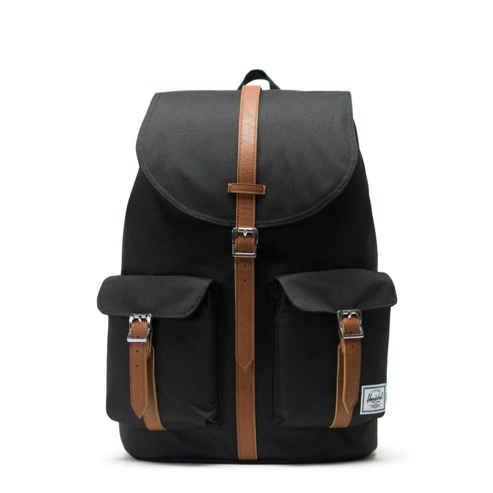 HERSCHEL - DAWSON BACKPACK IN BLACK/SADDLE BROWN