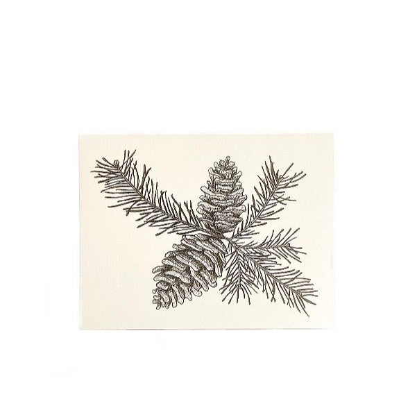 SVC STUDIOS  - PINE CONE GREETING CARD