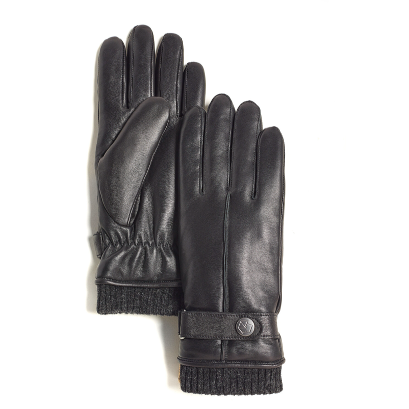 BRUME - WOMEN'S BROMONT GLOVE IN BLACK LEATHER