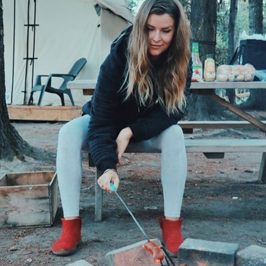 GLERUPS - BOOT LEATHER SOLE IN RED WOOL