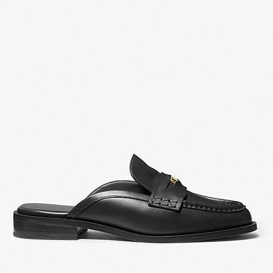 MICHAEL KORS - EDEN MULE IN BLACK LEATHER - the Urban Shoe Myth