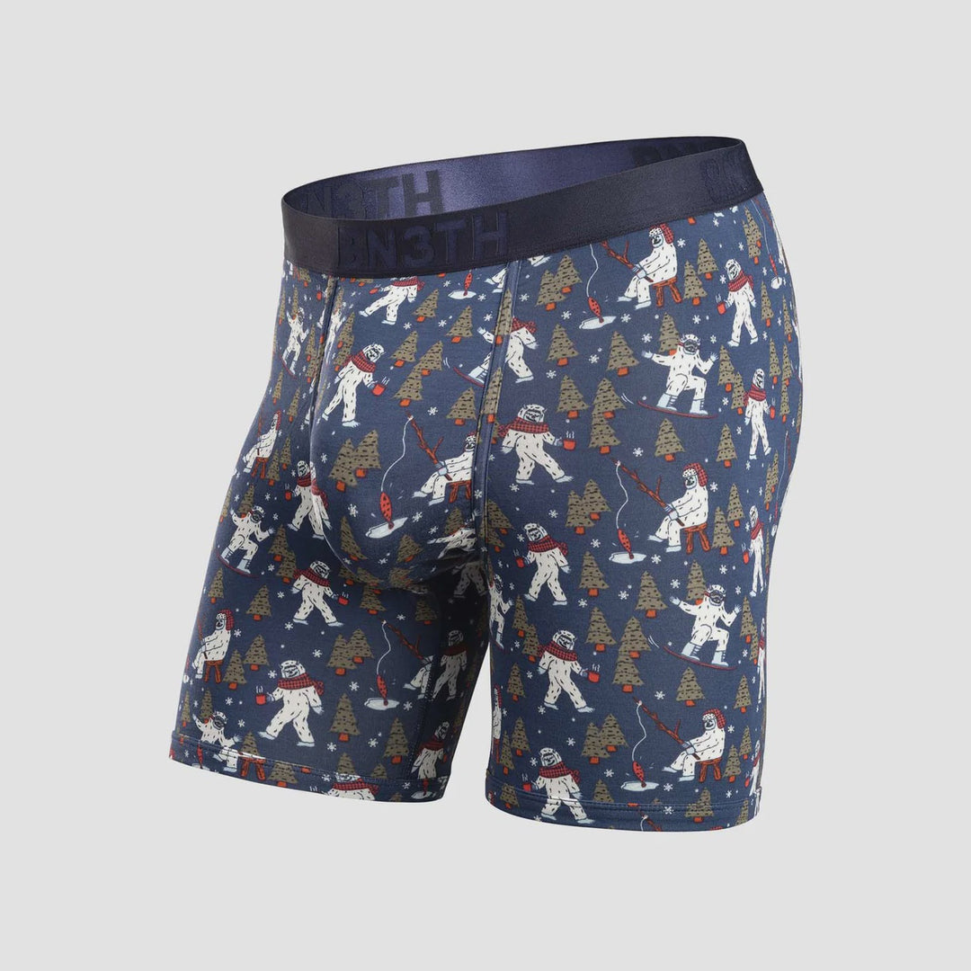 BN3TH - CLASSIC BOXER BRIEF PRINT IN WINTER WONDER - DARK NAVY