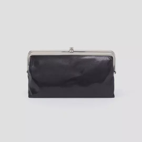 HOBO - LAUREN WALLET IN BLACK POLISHED LEATHER - the Urban Shoe Myth