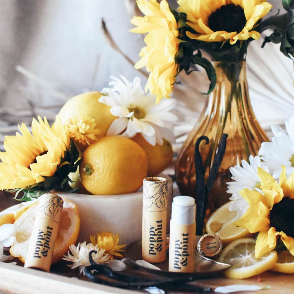 POPPY & POUT - LIP BALM IN LEMON BLOOM