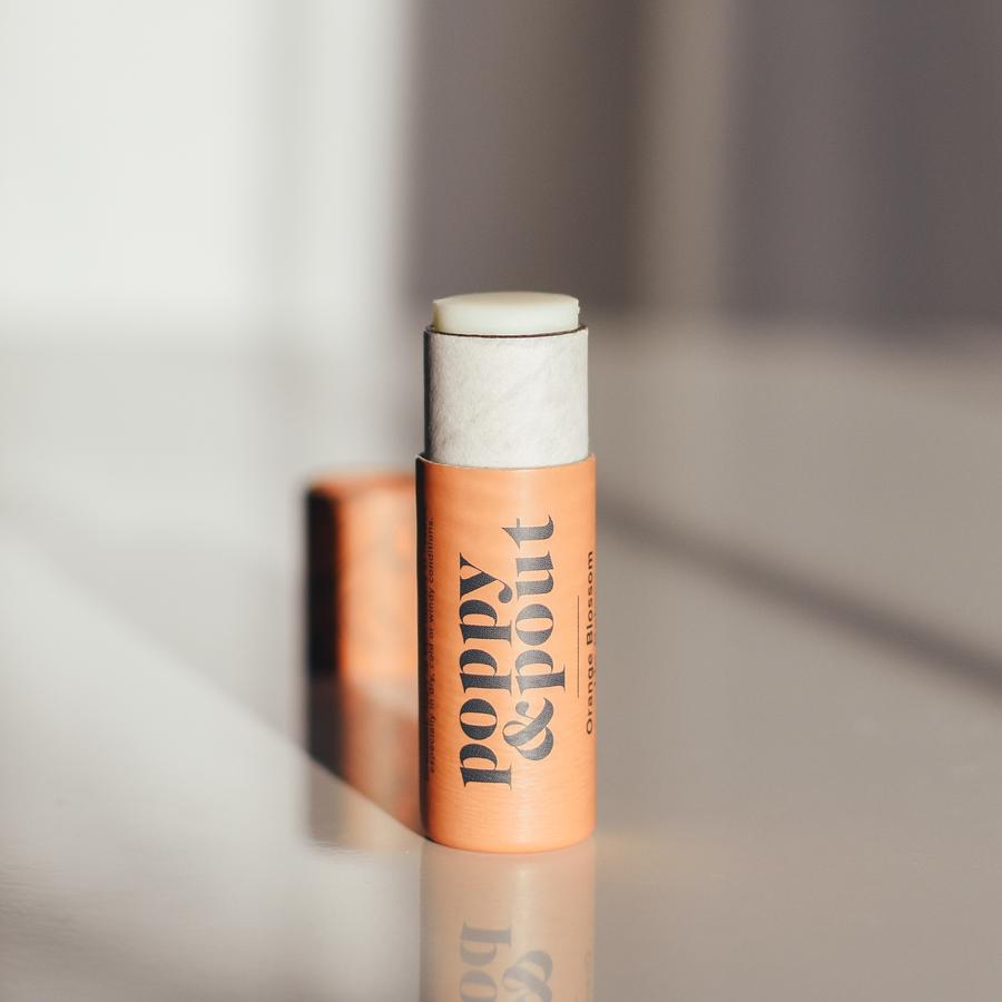 POPPY & POUT - LIP BALM IN ORANGE BLOSSOM