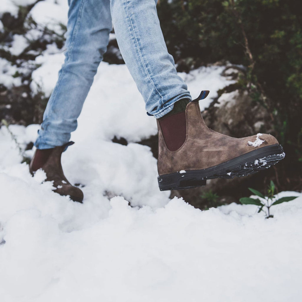 BLUNDSTONE - 584 WINTER THERMAL BOOT IN RUSTIC BROWN NUBUCK